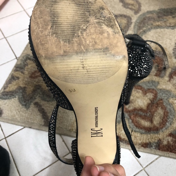 International Concepts Rhinestone Black High Heels Size 9M - Picture 5 of 7